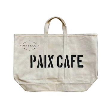 'Paix Cafe' Coal Bag
